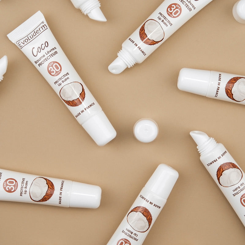 Bálsamo labial protector con SPF 30 de coco
