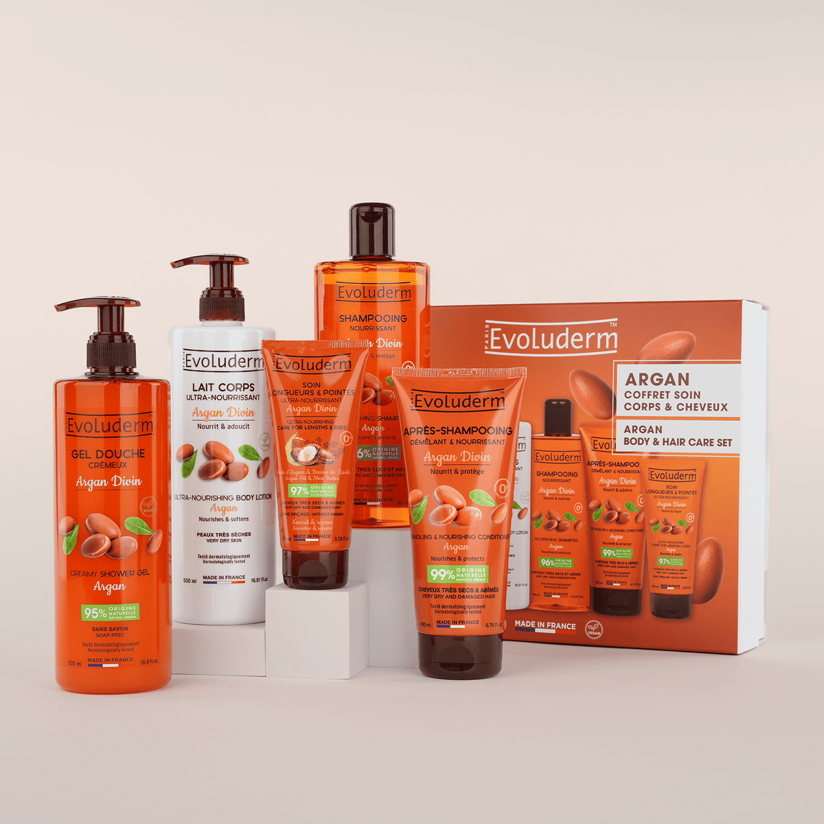 Coffret Soin Corps & Cheveux Argan