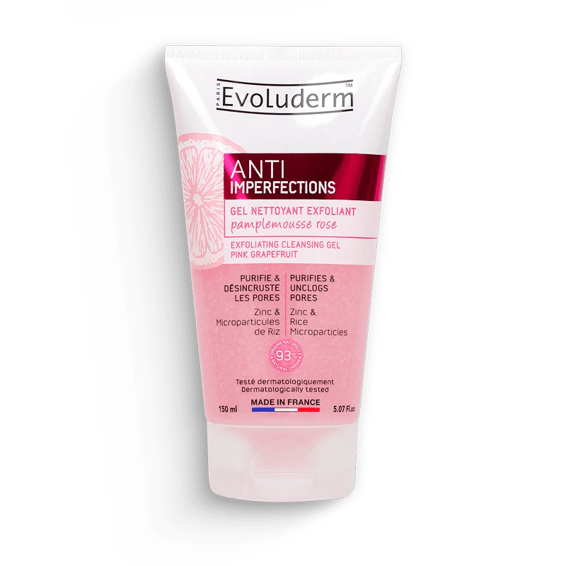 Gel limpiador exfoliante antiimperfecciones