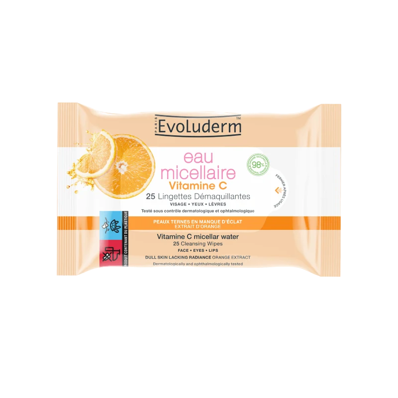 25 Vitamin C Micellar Water Makeup Remover Wipes