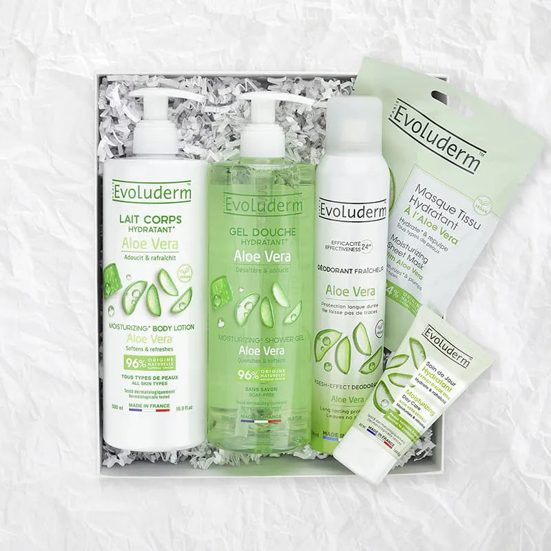 Set de 100 % aloe vera para rostro y cuerpo