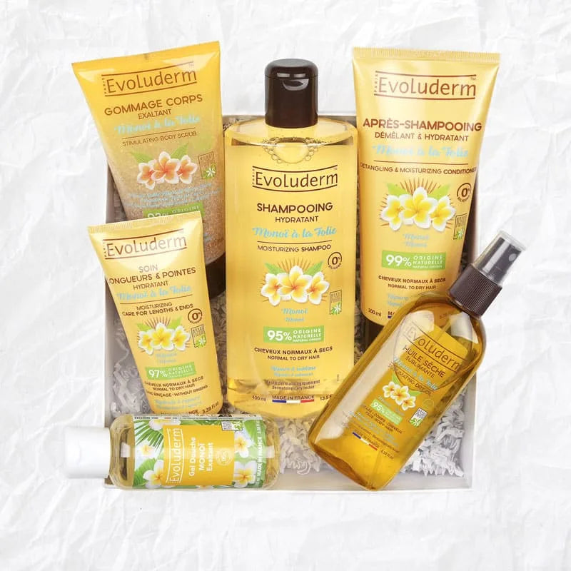 Coffret Paradisiaque 7 produits Corps & Cheveux Monoï à La Folie