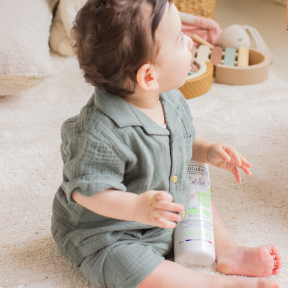 Leche limpiadora suave para el rostro y el cuerpo del bebé
