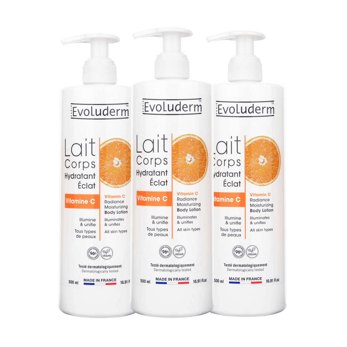 3-Pack of Vitamin C Radiance Moisturizing Body Lotion, 500 ml