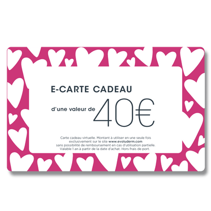 E-carte Cadeau Evoluderm