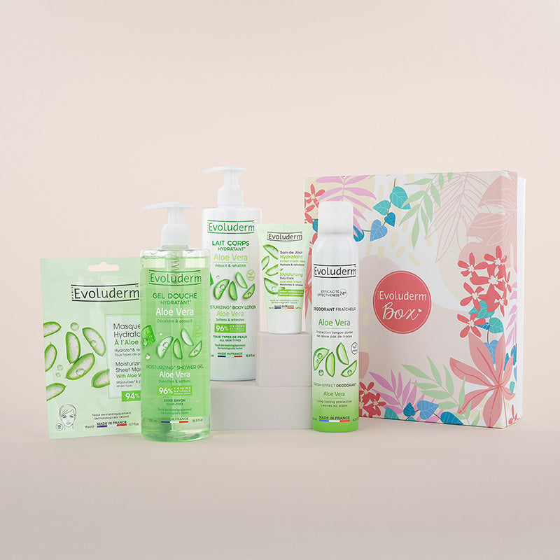 Set de 100 % aloe vera para rostro y cuerpo