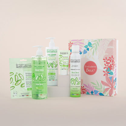Set de 100 % aloe vera para rostro y cuerpo