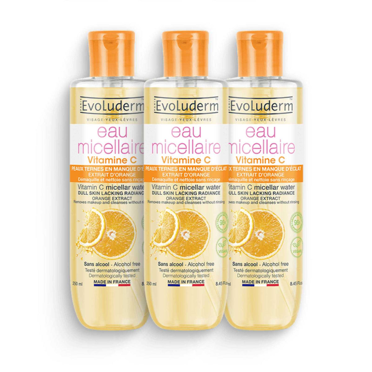 3-Pack of Vitamin C Micellar Cleansing Water, 250 ml
