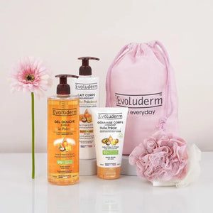 Bolsita con 3 productos de la línea «Aceite Precioso»