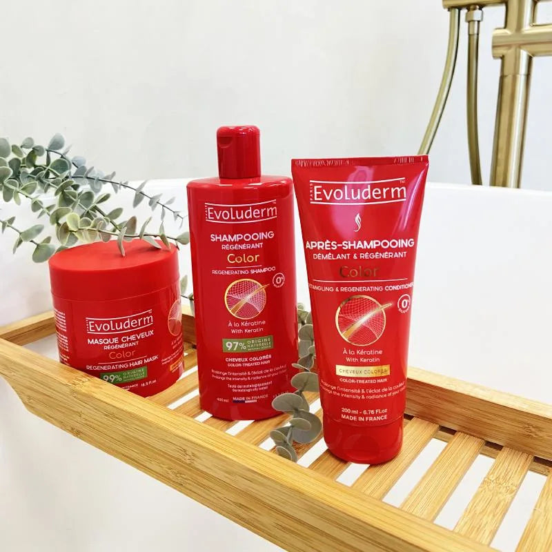 Champú regenerador para el cabello teñido