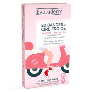 20 Bandes Dépilatoires de Cire Froide - Jambes & Aisselles