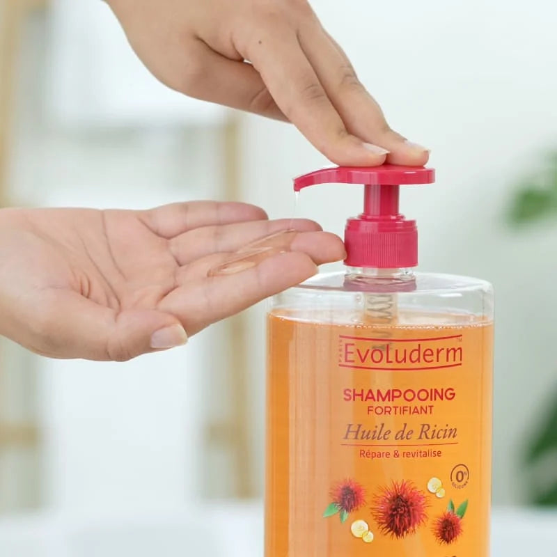 Routine Cheveux à l’Huile de Ricin – 3 Produits pour Cheveux Frisés, Secs ou Crépus + Pince Cheveux Offerte