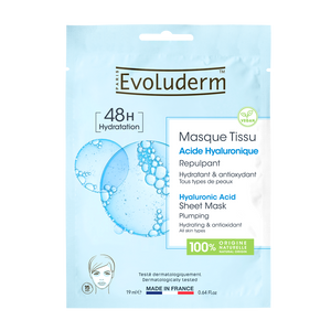 Masque Tissu Acide Hyaluronique de la marque Evoluderm.