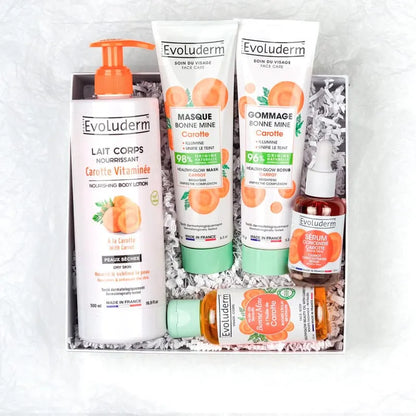 Set para el rostro y el cuerpo 100 % zanahoria