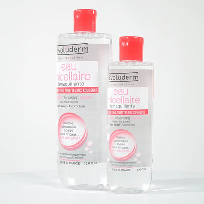 Agua micelar desmaquillante para pieles reactivas y propensas a las rojeces