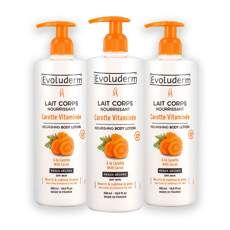 Set of 3 Vitamin Carrot Nourishing Body Milks