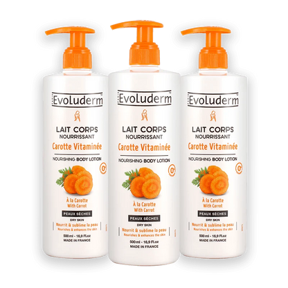Set of 3 Vitamin Carrot Nourishing Body Milks